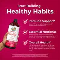 Thumbnail for MARYRUTH'S Liquid Morning Multivitamin for Women, Men & Kids | Vitamin A C D E B6 B12 Biotin Zinc | Beauty | Vegan | Non-GMO | Gluten Free | 32 Servings