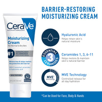 Thumbnail for CeraVe Hydrating Skin Care Set, 8oz Moisturizing Cream & 8oz Hydrating Facial Cleanser, Ceramides + Hyaluronic Acid Moisturizer and Face Wash, Accepted by National Eczema Association