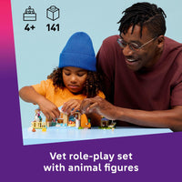 Thumbnail for LEGO Friends Animal Vet Clinic Building Toy - Playset for Preschool Girls & Boys, Ages 4+ - Gift for Birthdays - W/Valeria & Zac Minidolls, 5 Toy Pets, & Accessories - 42696