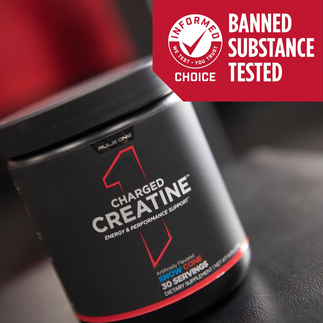 Rule 1 Proteins Charged Creatine - Multi-Function Workout Supplement with Creatine, Electrolyte, and Energy Blends for Intensity, Performance, & Hydration Support (30 Servings, Mandarin Mango)
