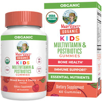 Thumbnail for Kids Vitamins by MaryRuth's | USDA Organic | Multivitamin Gummies + Postbiotics for Ages 4+ | Multivitamin for Kids with Lactobacillus Rhamnosus | Children’s Vitamins | Vegan | Non-GMO | 60 Count