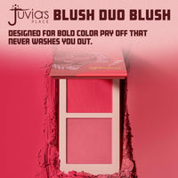 Thumbnail for Juvia's Place Blushed Duo Blush Volume5 - Two Tone Pigmented Buildable Pressed Mineral Powder - Rosy Natural Cheeks Matte Fresh Finish for All Skin Color