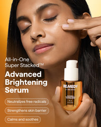 Thumbnail for Remedy for Daily Defense | 15% Vitamin C Complex Brightening Serum | Stabilized Vitamin C with Next-Gen Antioxidants, Ferulic Acid, Ectoin | Fragrance Free | By Dermatologist Dr. Shah | 1 Fl Oz
