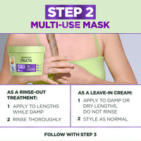 Thumbnail for Garnier Fructis Method for Curls Moisture Filling Hair Mask for Curly Hair with up to 13% Hyaluronic Moisture Complex, Designed and Tested for 2C to 4C Curls and Coils, 12.5 fl oz