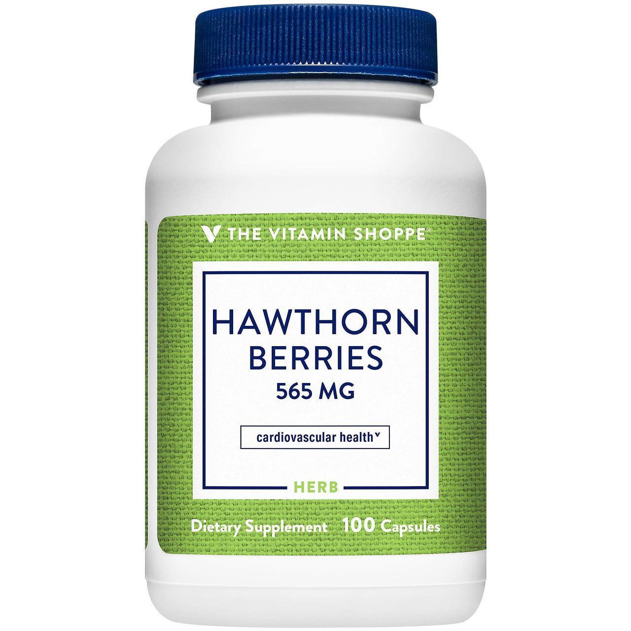 The Vitamin Shoppe Hawthorn Berries 565MG (Crataeguys Oxyacantha), Powerful Antioxidant That Supports Cardiovascular Health, Supports Cellular Health (100 Capsules)