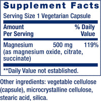 Thumbnail for Life Extension Magnesium Caps 500 mg Vegetarian Capsules