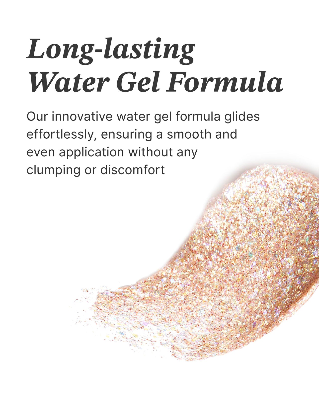 Glint Makeup Fan Brush & Glitter Gel (Rum N Sugar, 0.13oz) - Multi-Use Body Makeup for Eyes, Cheeks, Body, and Hair by LG Beauty. Rich Pigment, Long-Lasting Sparkle/Glitter for Party, Festival.