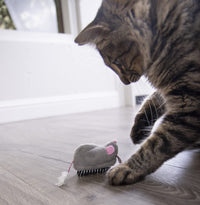 Thumbnail for Petlinks Roaming Runner Mouse Electronic Motion Pet Toy for Cats & Kittens, Cruising, Battery Powered, Fun & Engaging Play, Encourages Exercise - Gray, One Size