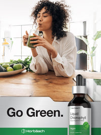 Thumbnail for Horbäach Liquid Chlorophyll Drops | 2 oz | Vegan, Non-GMO, and Gluten Free Formula | Natural Peppermint Flavor