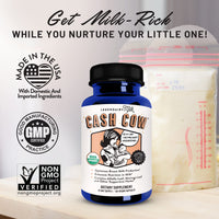 Thumbnail for Legendairy Milk Cash Cow Lactation Supplement, Moringa, Alfalfa, and Goat's Rue Breastfeeding Supplement for Milk Supply Increase, Fenugreek-Free, Certified Organic, Vegan, Non-GMO, 60 Capsules