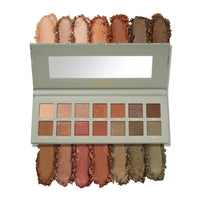 Thumbnail for LAURA GELLER NEW YORK The Casual Collection Copper & Khaki 14 Multi-Finish Eyeshadows | 14 Pigmented Eyeshadows Blendable Natural Look