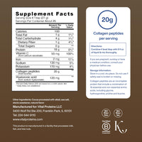 Thumbnail for Vital Proteins Collagen Peptides Advanced, Hydrolyzed Peptides with Hyaluronic Acid and Vitamin C - Chocolate Flavor Powder, 24.7oz