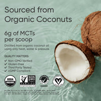 Thumbnail for Sports Research® Keto Pack with Creatine Monohydrate Capsules and Organic MCT Oil Powder - Keto & Vegan MCTs C8, C10 from Coconuts