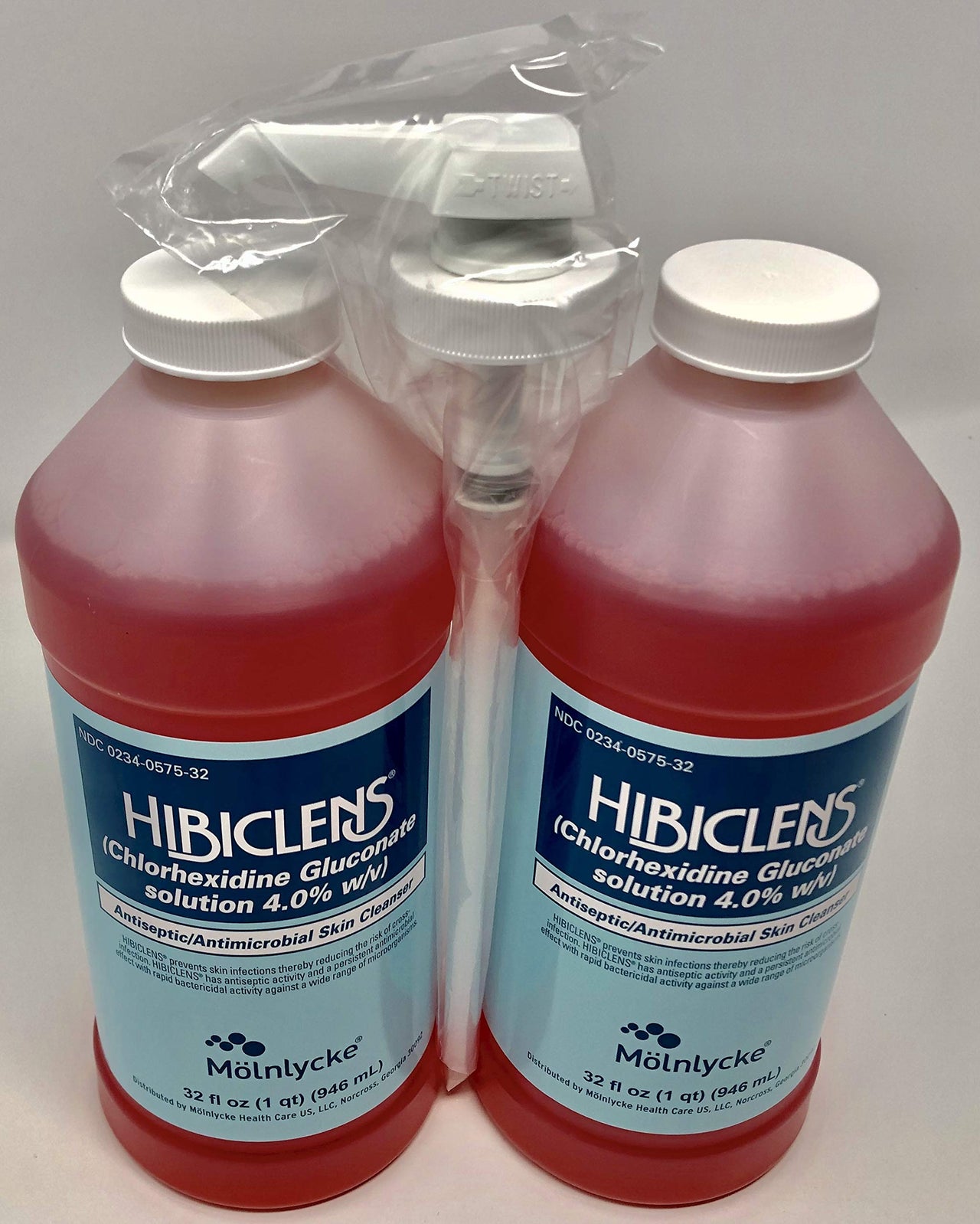 Hibiclens Antimicrobial Skin Liquid Soap,32 Fluid Ounce (Pack of 2) with Pump
