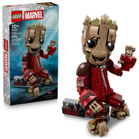 Thumbnail for LEGO Marvel Ravager Jumpsuit Groot Building Toy for Boys & Girls, Ages 10+ - Posable Display & Play Figure W/Detonator Device - Gift Idea for Birthdays - 76341