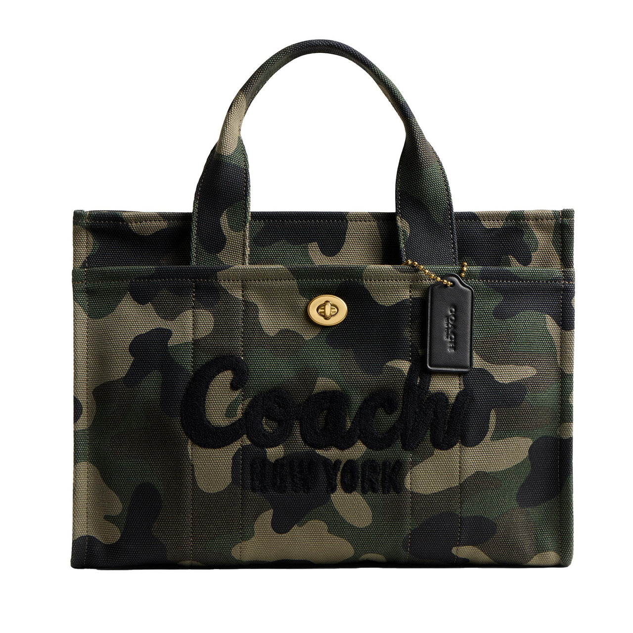 COACH Womens Cargo Tote Green Multi One Size