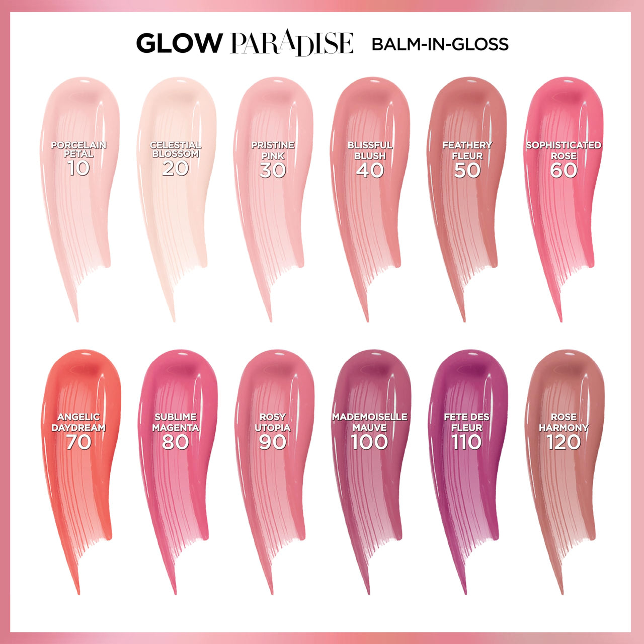 L’Oréal Paris Glow Paradise Hydrating Tinted Lip Balm-in-Gloss with Pomegranate Extract & Hyaluronic Acid, Ultra-Gentle, Non-Sticky Formula, Sublime Magenta, 0.23 fl oz