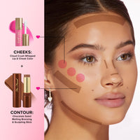 Thumbnail for Too Faced Chocolate Soleil Melting Bronzing & Sculpting Stick | Multi-Use, Contour + Cream Bronzer Stick | Lightweight, Satin-Finish with Buildable Coverage, 0.28 Ounce, 0.28 Ounce, Chocolate Souffle