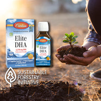 Thumbnail for Carlson - Elite DHA, 2270 mg DHA, Professional Strength, Norwegian Fish Oil Concentrate, Cognitive Function & Vision Support, Orange, 100 mL