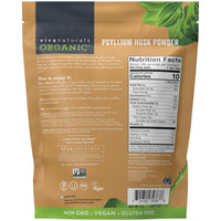 Thumbnail for Viva Naturals Organic Psyllium Husk Powder, 24 oz – Finely Ground, Unflavored, Vegan, Keto, Paleo, Non-GMO Plant-Based Superfood, Good Source of Fiber for Gluten-Free Baking, Juices & Smoothies