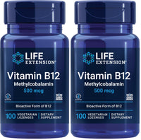 Thumbnail for Life Extension Vitamin B12 Methylcobalamin 500mcg - Vitamin B12 Supplement for General Energy and Brain Health - Sugar Free Vegetarian Lozenges Dissolve in Your Mouth - Once Daily - 100 Count