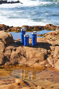 Thumbnail for Stanley AeroLight Transit Bottle 20 oz | Locking Drink Through Lid | Leak Resistant Water Bottle or Coffee Travel Mug | Lightweight Insulated Stainless Steel | BPA-Free | Lapis Glimmer