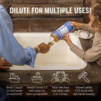 Thumbnail for Dr. Bronner's Pure-Castile Magic Liquid Soap - Made with Regenerative Organic Certified Oils- 18-in-1 Uses for Face, Body, Hand, Hair, Laundry & More- Vegan, Non-GMO- Body Wash- Peppermint,32oz