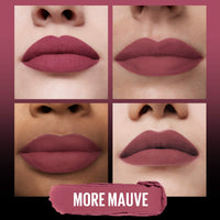 Thumbnail for MAYBELLINE Color Sensational Ultimatte Matte Lipstick, Non-Drying, Intense Color Pigment, More Mauve, Purple Mauve Pink, 1 Count