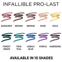 Thumbnail for L'Oreal Paris Makeup Infallible Pro-Last Pencil Eyeliner, Waterproof and Smudge-Resistant, Glides on Easily to Create any Look, Grey, 0.042 oz.