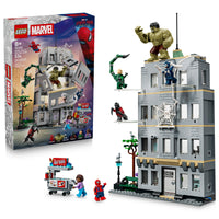 Thumbnail for LEGO Marvel Spider-Man vs Hulk Epic Clash - Super Hero Building Toy for Boys & Girls, Ages 8+ - Includes 5 Minifigures & Hulk Figure - Spider-Man Toy for Fans - Gift for Birthdays - 76350