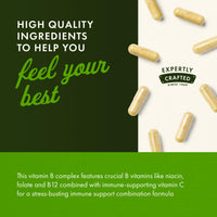 Thumbnail for Swanson Vitamin B-Complex w/Vitamin C - Natural Supplement Promoting Stress Relief, Energy Support & Aiding Immune Health - May Support Metabolism & Nervous Health - (100 Capsules)