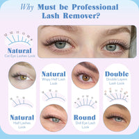 Thumbnail for Natural Lash Clusters Kit DIY Lash Extension Kit Wispy Eyelash Extension Kit C-curly Individual Lashes Kit 9-12MM Short Eyelash Clusters with Lash Remover by Newcally