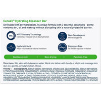 Thumbnail for CeraVe Hydrating Cleansing Bar 4.5 oz (Pack of 6)