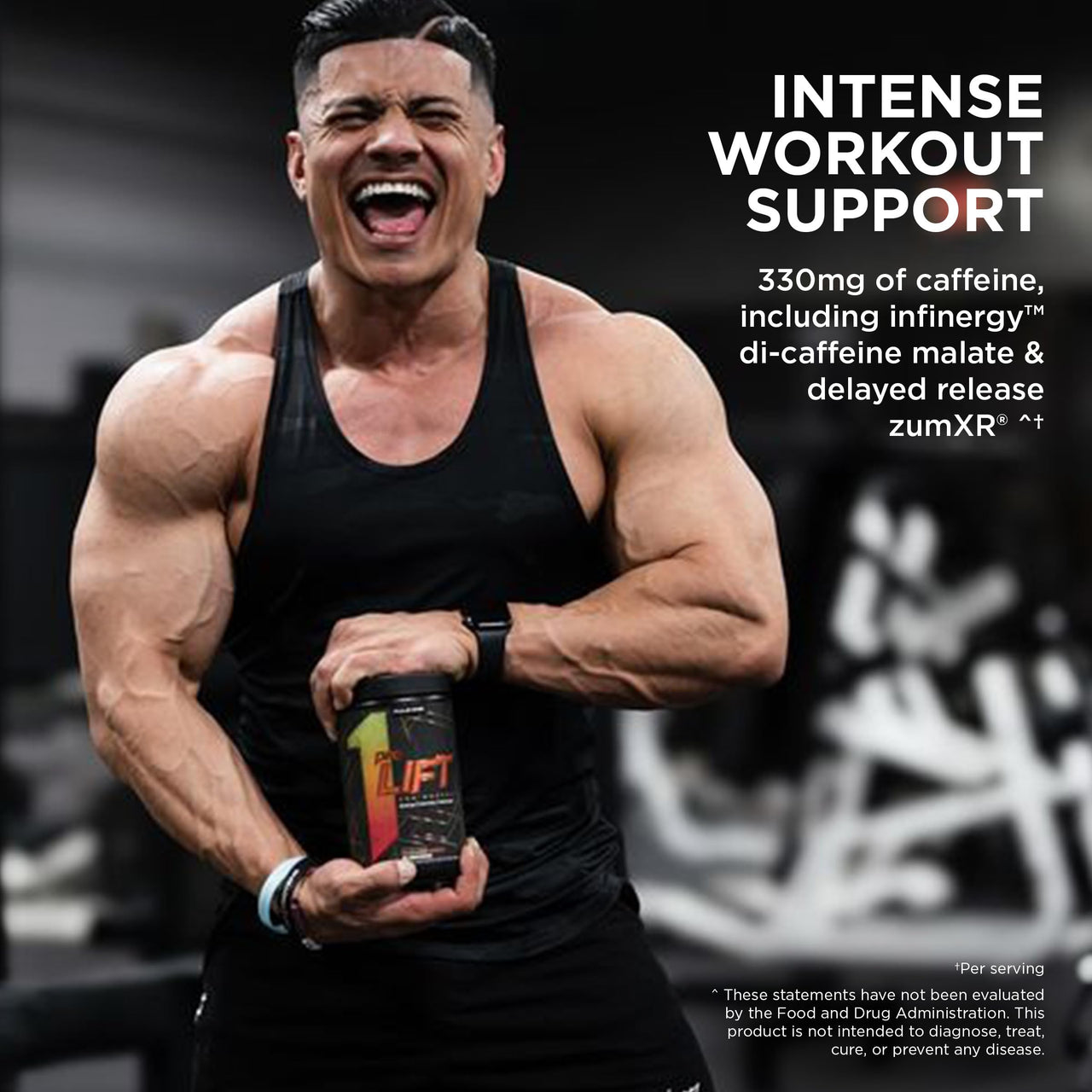 Rule 1 Proteins preLIFT Pre-Workout, 6g Citrulline, 3.2g Beta Alanine, 3 Caffeine Sources + 20 Others for Energy, Alertness, & Endurance (30 Servings, Blue Raspberry)