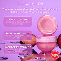 Thumbnail for Glow Recipe Hyaluronic Acid Plumping Lip Balm for Women & Men - Clear, Hydrating High-Shine Gloss + Overnight Dry Lips Treatment for a Smooth, Fuller Look - Makeup Prep, Korean Skin Care, 15ml
