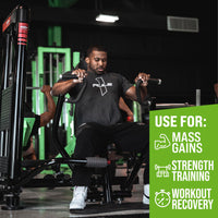 Thumbnail for Rule 1 Proteins Mass Gainer - High-Calorie Weight Gain Formula with 1,220+ Calories, 250g+ Complex Carb Blend, 40g All-Whey Protein Per Serving (8 Servings, Strawberries & Crème)