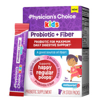 Thumbnail for Physician's CHOICE Kids Happy Tummy Bundle - Fiber 24pck + Probiotic 30ct