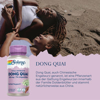 Thumbnail for Solaray Dong Quai Root Extract, 250 mg, 60 Count