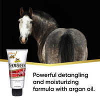Thumbnail for Absorbine ShowSheen Detangler Gel for Coat, Mane & Tail, Moroccan Argan Oil, Tackles Toughest Knots on Horses, Dogs & Livestock, 4oz