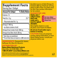 Thumbnail for Nature Made Triple Omega 3 6 9 Supplements, Flaxseed, Safflower & Olive Oils, Fish Free Omega 3 Fatty Acid Supplement, 150 Softgels, 75 Day Supply