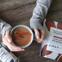 Thumbnail for Wildly Organic Fermented Cacao Powder 8 Oz Bag - Organic, Non-Alkalized, Minimally Processed, Raw, Fair Trade, Non-GMO, Kosher, Vegan, Premium Rich Chocolate Flavor - Perfect for Skin, Smoothies, Yogurt, Oatmeal, Chocolate, Fudge, Baking, & Hot Cocoa