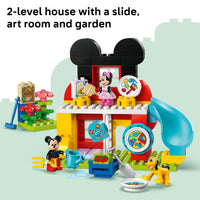 Thumbnail for LEGO DUPLO Disney Mickey Mouse Clubhouse with Minnie & Pluto Building Toy - Fine Motor Skill Toy for Toddlers, Ages 2+ - Mickey Mouse Toy for Boys & Girls - Birthday Gift for Kids - 10465