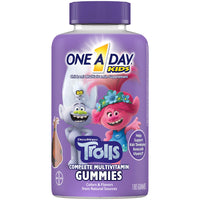 Thumbnail for One A Day Kids Trolls Multivitamin Gummy, Kids Vitamins with Vitamins A, B6, B12, C, D, E, Zinc, Folic Acid and Biotin (Packaging May Vary), Trolls, 180 Count