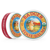 Thumbnail for Badger Foot Balm, 100% Organic Foot Cream for Dry Cracked Heels and Feet, Fast Acting Foot Care for Women & Men, All-Natural Cracked Heel Treatment, 2 oz Tin