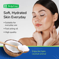 Thumbnail for De La Cruz Extra Virgin Coconut Oil - 100% Pure for Skin and Hair - Cooking - Multipurpose, Unrefined and Cold Pressed - 30 Fl OZ