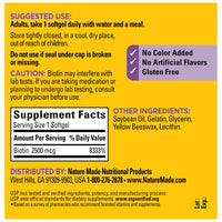 Thumbnail for Nature Made Biotin 2500 mcg Extra Strength, Biotin Supplements Support Healthy Hair Skin & Nails, 150 Softgels, 150 Day Supply