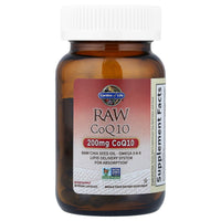 Thumbnail for Garden of Life CoQ10 200mg, Vegetarian Omega 3 6 9 Supplement Raw Co Q 10 Chia Seed Oil, Whole Food Nutrition with Antioxidant Support, Coenzyme q10 Supplement for Heart Health, 60 Capsules