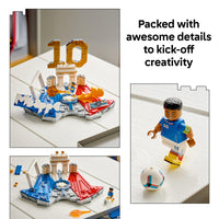 Thumbnail for LEGO Editions Kylian Mbappé – Soccer Highlights - Building Set for Boys & Girls, Ages 10+ - Collectible Soccer Gift with Plaque - Kids Bedroom or Shelf Decor - 43013