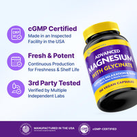 Thumbnail for InnovixLabs Advanced Magnesium Capsules - 150 Ct, 210 mg - Chelated Glycinate and Malate - High Absorption, Promotes Relaxation, Bones, Muscle Health, Vegan Malate Sleep Supplement