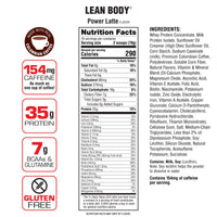 Thumbnail for Labrada Lean Body MRP with Premium Columbia Coffee (154mg of Caffeine), Power Latte, 2.47LB Tub